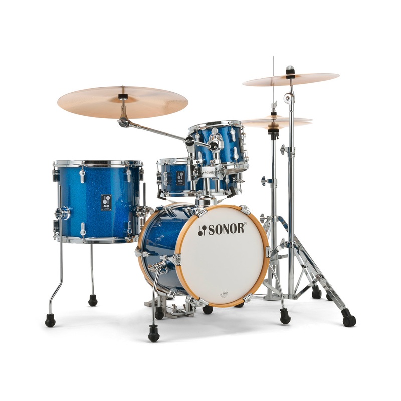 sonor-aqx-micro-series-4-piece-shell-pack-blue-ocean-sparkle Sonor AQX Micro Series 4-Piece Shell Pack - Blue Ocean Sparkle