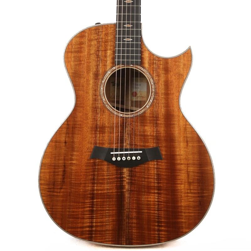 taylor-custom-shop-grand-auditorium-florentine-cutaway-hawaiian-koa-natural Taylor Custom Shop Grand Auditorium Florentine Cutaway Hawaiian Koa Natural