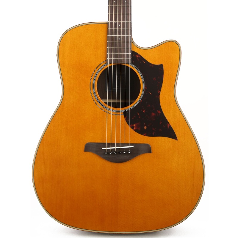 yamaha-a1r-dreadnought-cutaway-acoustic-electric-vintage-natural-used Yamaha A1R Dreadnought Cutaway Acoustic-Electric Vintage Natural Used