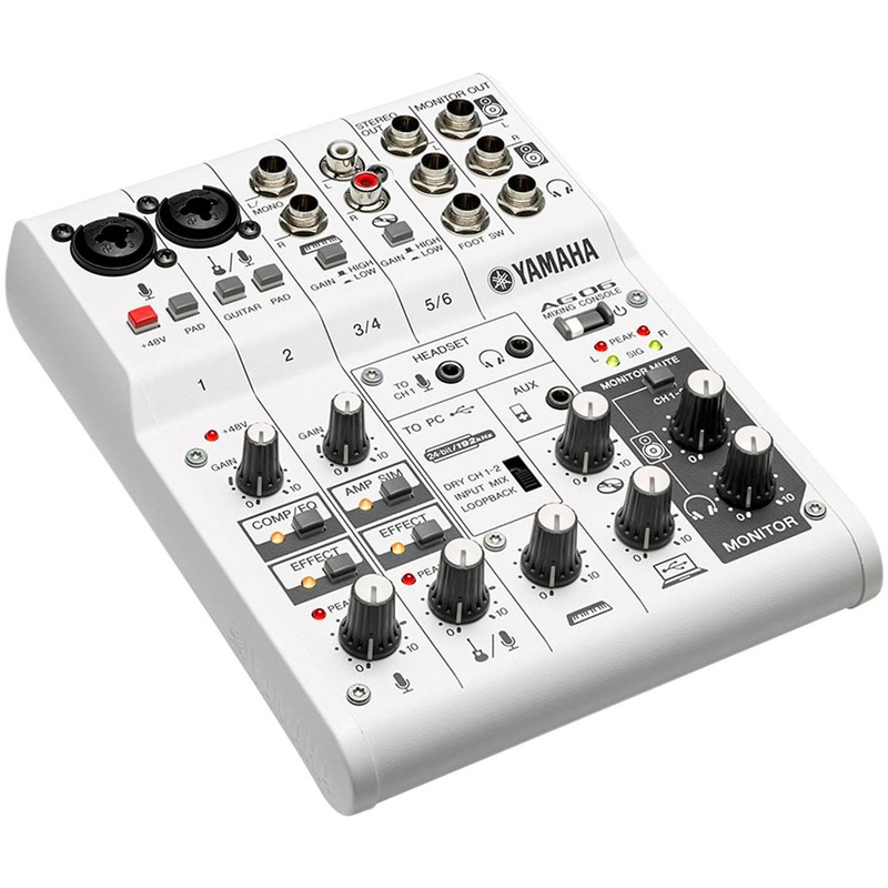 yamaha-ag-series-ag06-6-channel-mixer-open-box Yamaha AG Series AG06 6-Channel Mixer Open-Box
