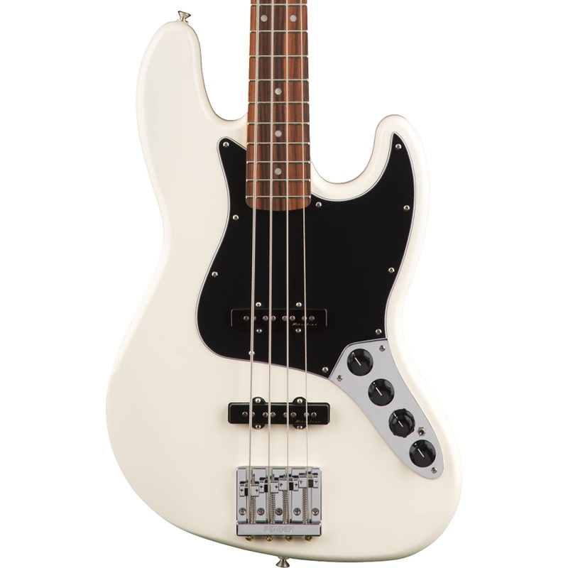 fender-deluxe-active-jazz-bass-olympic-white-pau-ferro-fretboard Fender Deluxe Active Jazz Bass Olympic White Pau Ferro Fretboard