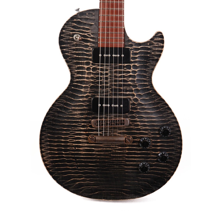 gibson-les-paul-bfg-p90-worn-ebony-2018 Gibson Les Paul BFG P90 Worn Ebony 2018