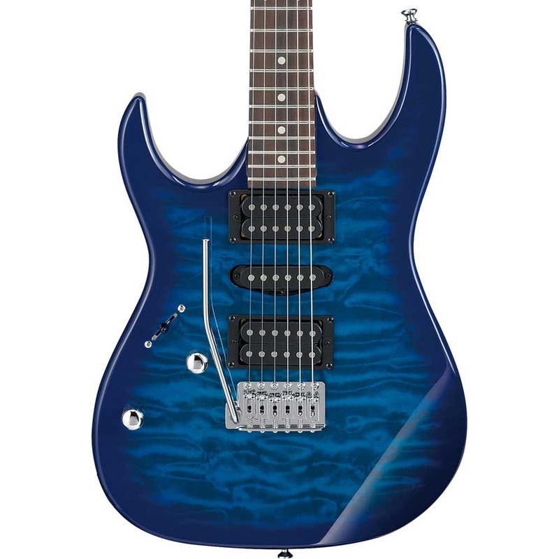 ibanez-gio-rx-left-handed-transparent-blue-burst Ibanez GIO RX Left-Handed Transparent Blue Burst