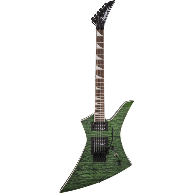 jackson-x-series-kelly-kexq-electric-guitar-transparent-green Jackson X Series Kelly KEXQ Electric Guitar - Transparent Green