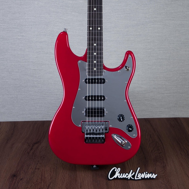 lerxst-grace-alex-lifeson-signature-electric-guitar-with-floyd-rose-signed-red-24310921 Lerxst Grace Alex Lifeson Signature Electric Guitar with Floyd Rose Signed - Red - #24310921