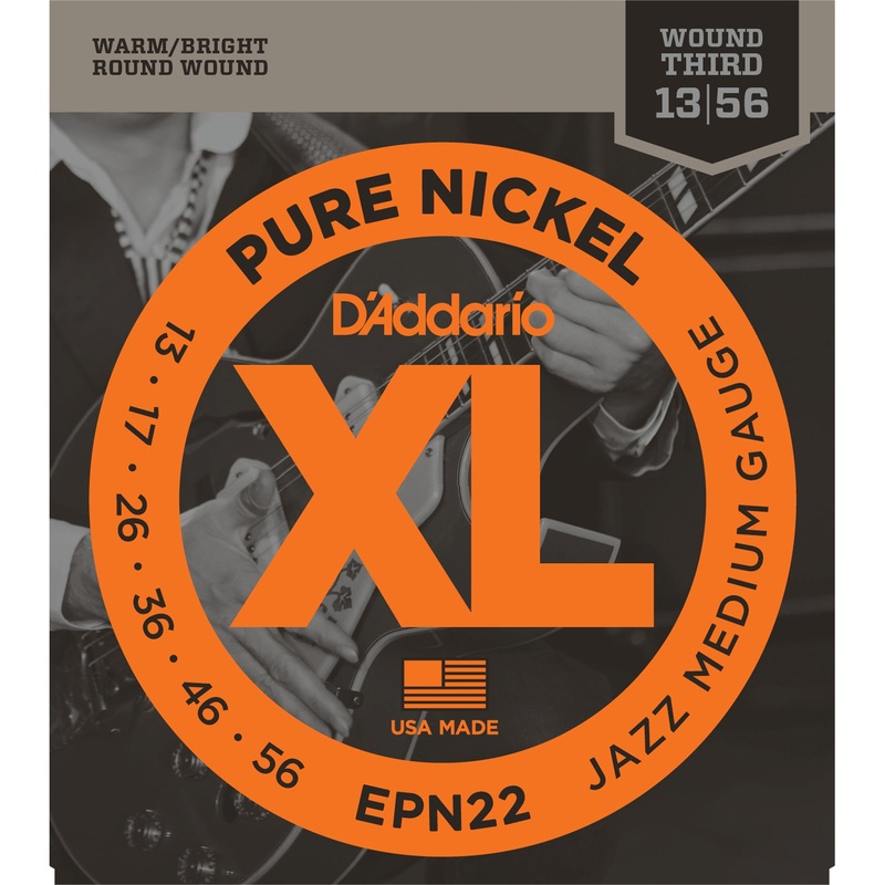 d-addario-epn22-13-55-pure-nickel-electric-guitar-strings-jazz-medium D'Addario EPN22 13-55 Pure Nickel Electric Guitar Strings Jazz Medium