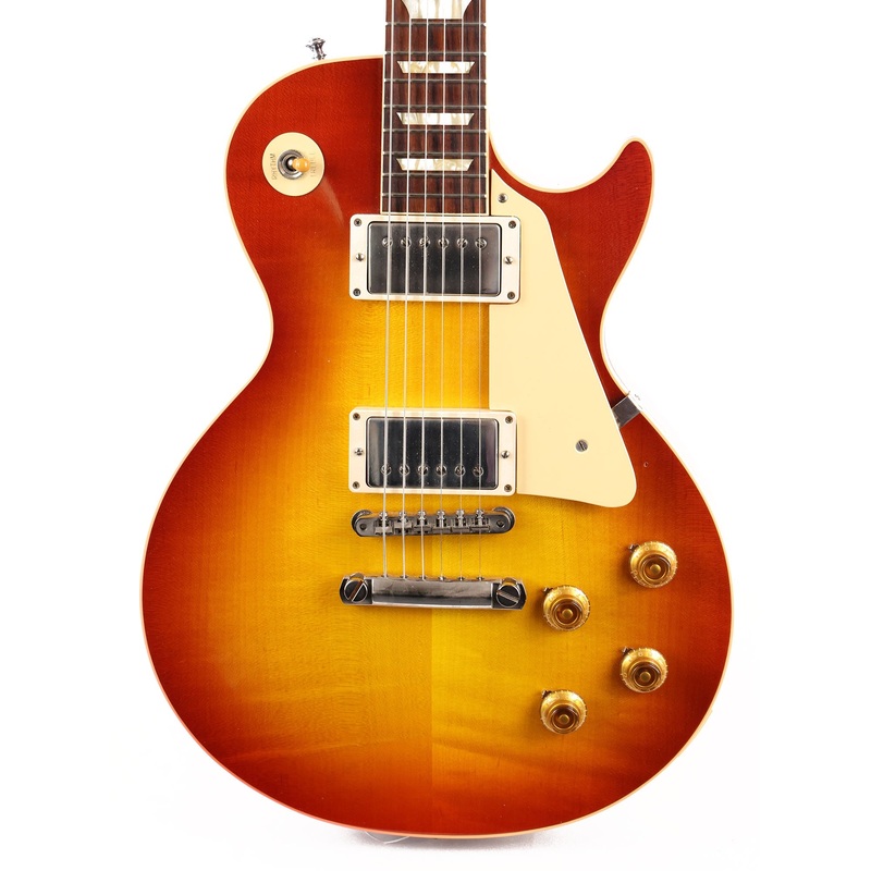 gibson-custom-shop-1958-les-paul-standard-washed-cherry-2019 Gibson Custom Shop 1958 Les Paul Standard Washed Cherry 2019