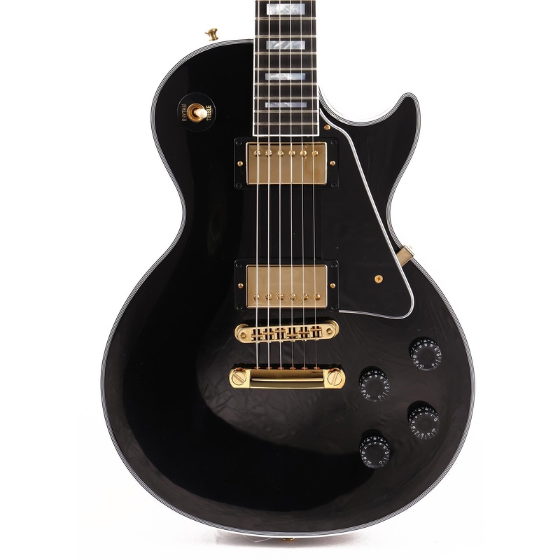 gibson-custom-shop-les-paul-custom-gloss-ebony-2022 Gibson Custom Shop Les Paul Custom Gloss Ebony 2022