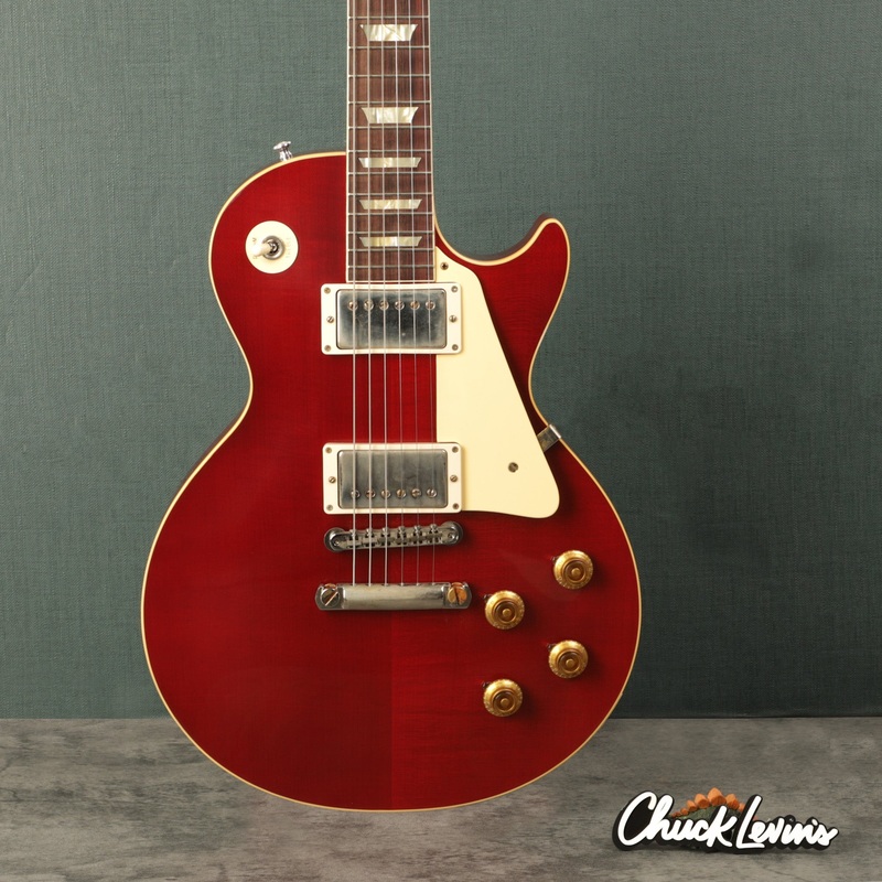 gibson-murphy-lab-1958-les-paul-standard-ultra-light-aged-sweet-cherry-red-chucksclusive-82967 Gibson Murphy Lab 1958 Les Paul Standard - Ultra Light Aged Sweet Cherry Red - CHUCKSCLUSIVE - #82967