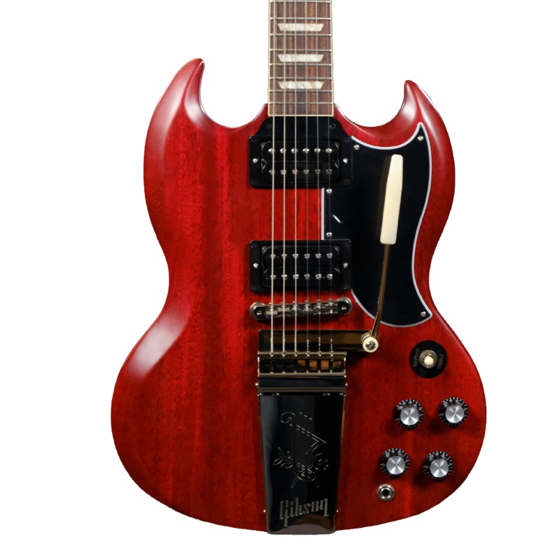gibson-sg-standard-61-faded-maestro-vibrola-vintage-cherry Gibson SG Standard '61 Faded Maestro Vibrola - Vintage Cherry