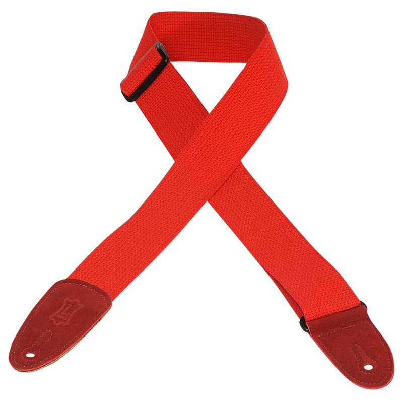 levy-s-mc8-red-cotton-guitar-strap Levy's MC8-RED Cotton Guitar Strap