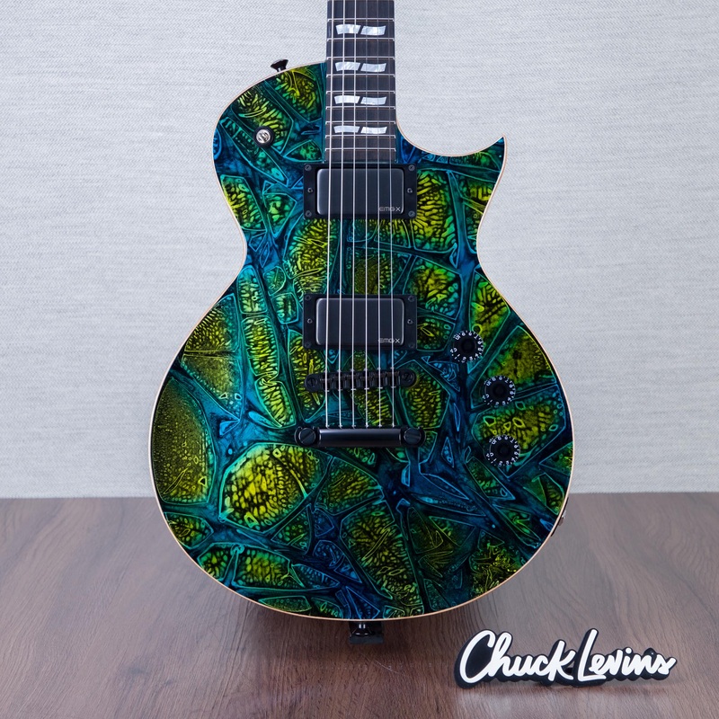 esp-usa-eclipse-electric-guitar-psychadelic-flame-us25190 ESP USA Eclipse Electric Guitar - Psychadelic Flame - #US25190