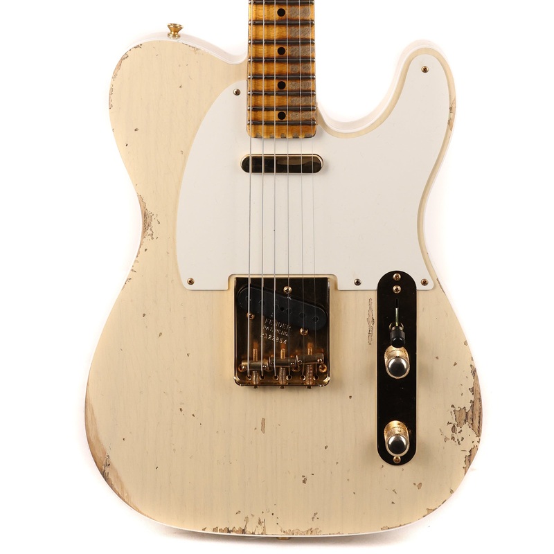 fender-custom-shop-50s-custom-telecaster-heavy-relic-vintage-blonde Fender Custom Shop 50s Custom Telecaster Heavy Relic Vintage Blonde