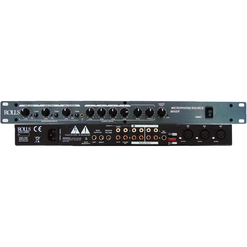 rolls-rm67-mic-source-mixer Rolls RM67 Mic/Source Mixer