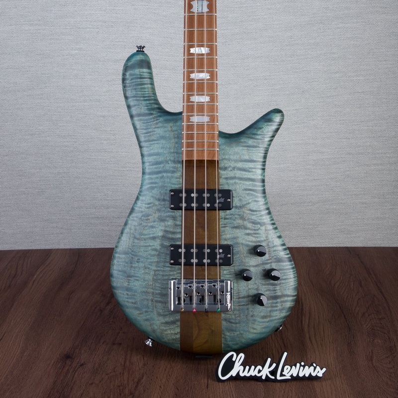 spector-euro-4-rst-bass-guitar-turquoise-tide-matte-21nb18545 Spector Euro 4 RST Bass Guitar - Turquoise Tide Matte - #21NB18545