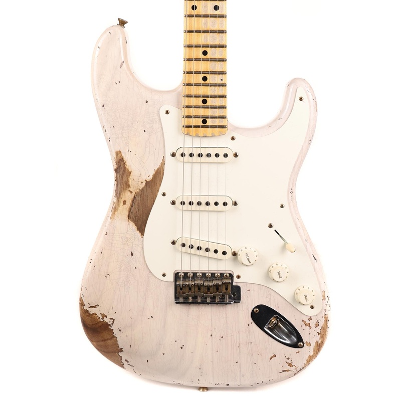 fender-custom-shop-1957-stratocaster-heavy-relic-white-blonde-2020 Fender Custom Shop 1957 Stratocaster Heavy Relic White Blonde 2020