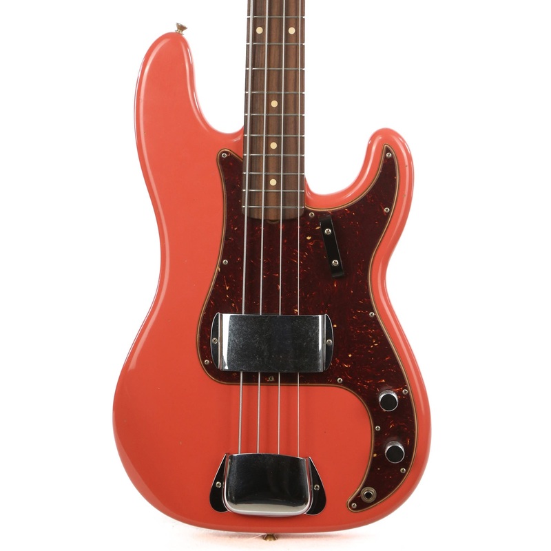 fender-custom-shop-1960-precision-bass-journeyman-relic-tahitian-coral Fender Custom Shop 1960 Precision Bass Journeyman Relic Tahitian Coral