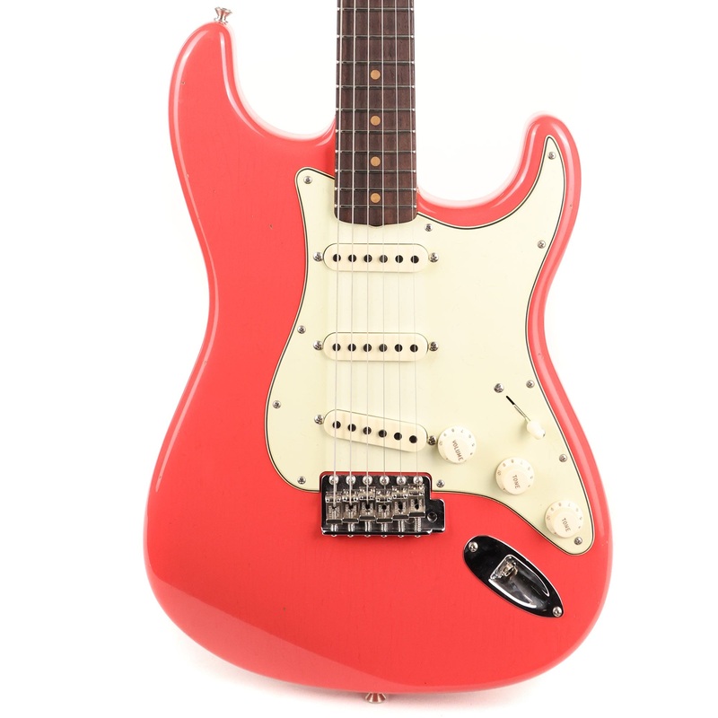 fender-custom-shop-limited-edition-1964-stratocaster-journeyman-relic-faded-aged-fiesta-red-2022 Fender Custom Shop Limited Edition 1964 Stratocaster Journeyman Relic Faded Aged Fiesta Red 2022