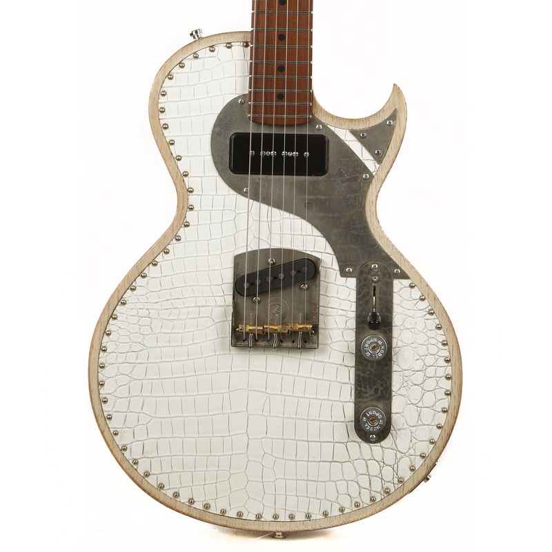 paoletti-richard-fortus-custom-white-leather-jr-signature-guitar Paoletti Richard Fortus Custom White Leather Jr. Signature Guitar