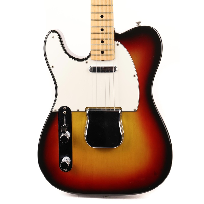1974-fender-telecaster-left-handed-sunburst 1974 Fender Telecaster Left-Handed Sunburst