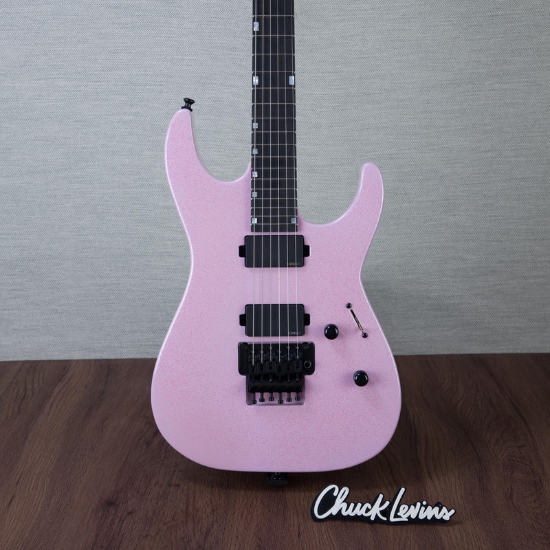 esp-usa-m-ii-dx-fr-electric-guitar-lavender-sparkle-us25765 ESP USA M-II DX FR Electric Guitar - Lavender Sparkle - #US25765