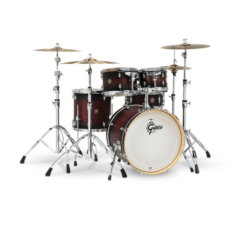 gretsch-catalina-maple-5-piece-shell-pack-with-20-inch-kick-deep-cherry-burst Gretsch Catalina Maple 5-Piece Shell Pack with 20-Inch Kick - Deep Cherry Burst