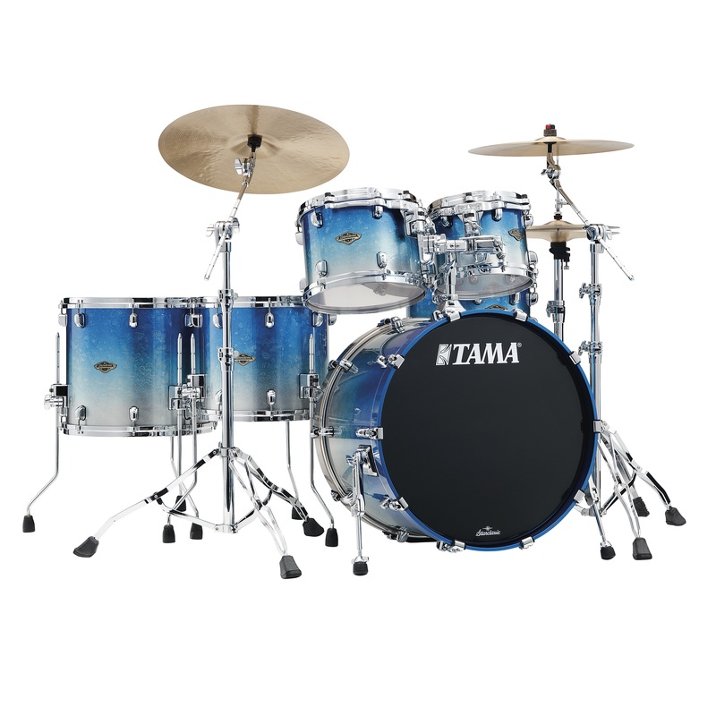 tama-starclassic-walnut-birch-5-piece-shell-pack-molten-blue-ice-fade Tama Starclassic Walnut/Birch 5-Piece Shell Pack - Molten Blue Ice Fade