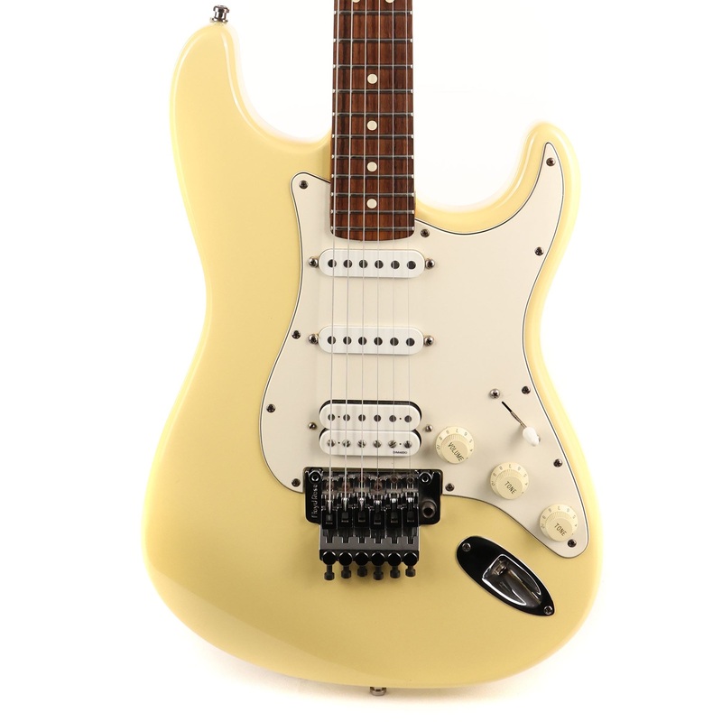 1992-fender-usa-floyd-rose-stratocaster-vintage-white 1992 Fender USA Floyd Rose Stratocaster Vintage White