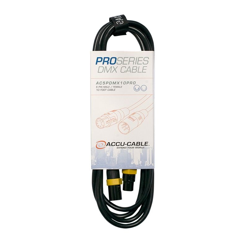 adj-accu-cable-ac5pdmx10pro-5-pin-pro-dmx-cable-10-foot ADJ Accu-Cable AC5PDMX10PRO 5-Pin Pro DMX Cable - 10-Foot