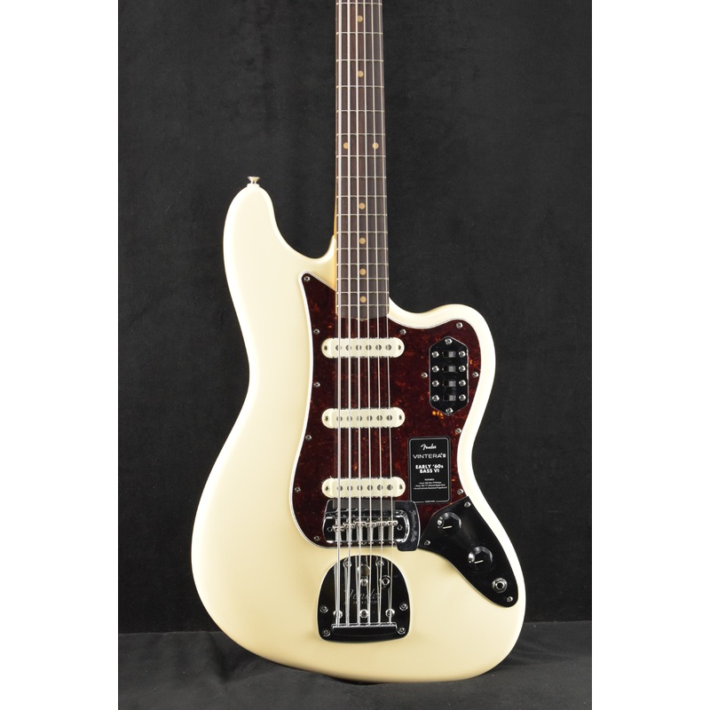 fender-vintera-iii-early-60s-bass-vi-olympic-white-rosewood-fingerboard Fender Vintera III Early '60s Bass VI Olympic White Rosewood Fingerboard