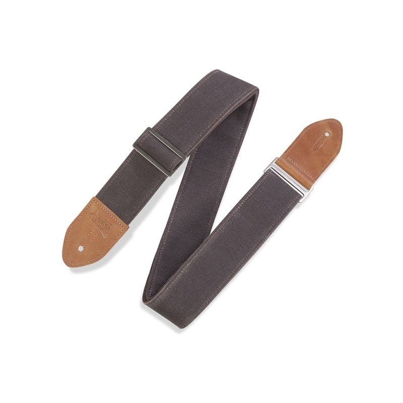 levy-s-m7wc-brn-waxed-canvas-guitar-strap Levy's M7WC-BRN Waxed Canvas Guitar Strap