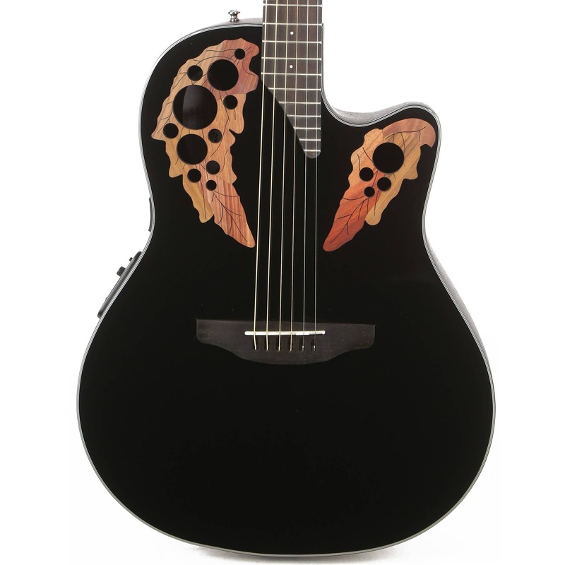 ovation-celebrity-elite-ce44s-acoustic-guitar-black Ovation Celebrity Elite CE44S Acoustic Guitar Black