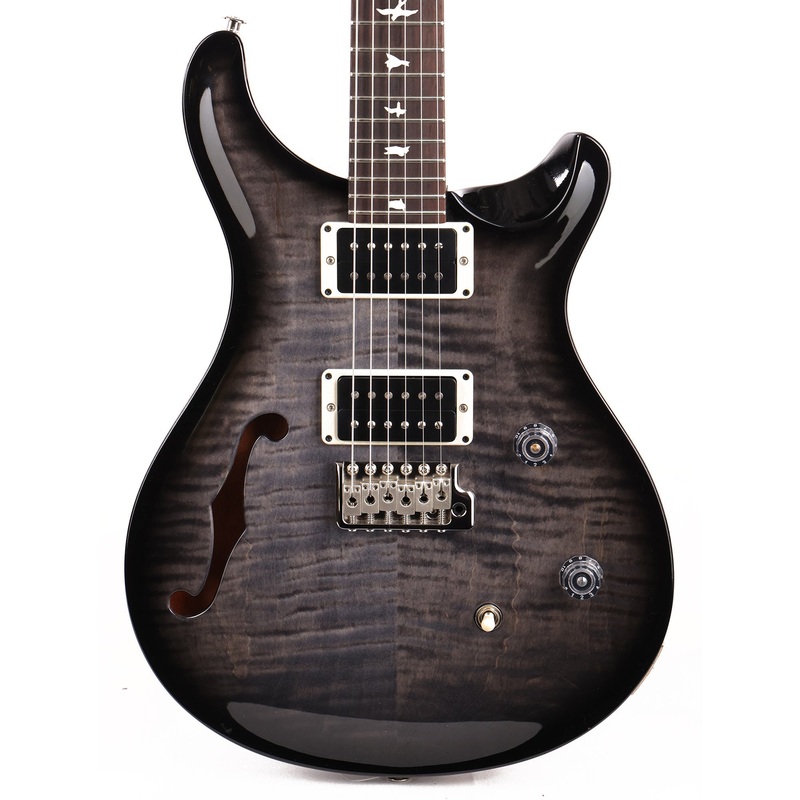 prs-ce-24-semi-hollow-grey-black-wrap-burst-with-satin-black-neck PRS CE 24 Semi-Hollow Grey Black Wrap Burst with Satin Black Neck