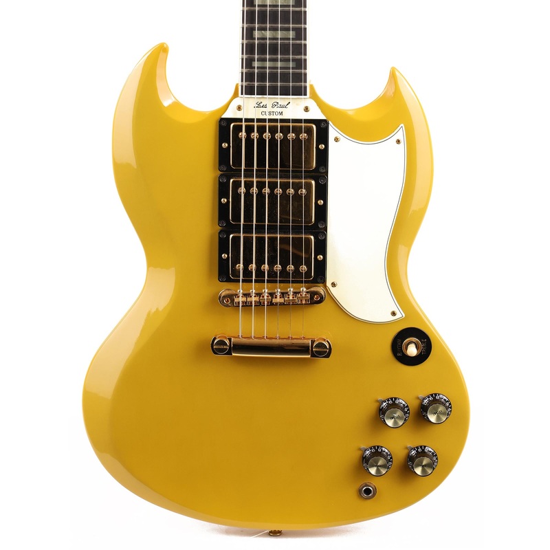 1991-gibson-1961-sg-custom-30th-anniversary-tv-yellow 1991 Gibson 1961 SG Custom 30th Anniversary TV Yellow