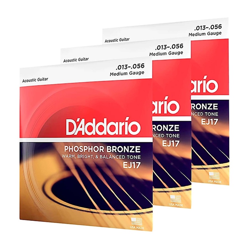 d-addario-ej17-medium-acoustic-guitar-strings-13-56 D'Addario EJ17 Medium Acoustic Guitar Strings 13-56