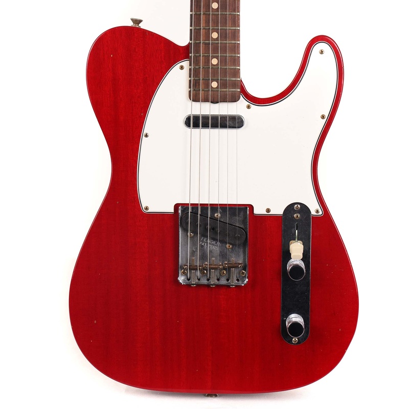 fender-custom-shop-1963-telecaster-mahogany-body-journeyman-relic-crimson-transparent-2023 Fender Custom Shop 1963 Telecaster Mahogany Body Journeyman Relic Crimson Transparent 2023