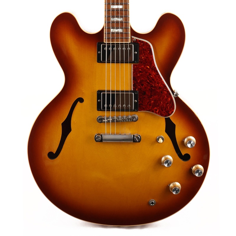 gibson-es-335-block-reissue-antique-tea-burst-2008 Gibson ES-335 Block Reissue Antique Tea Burst 2008