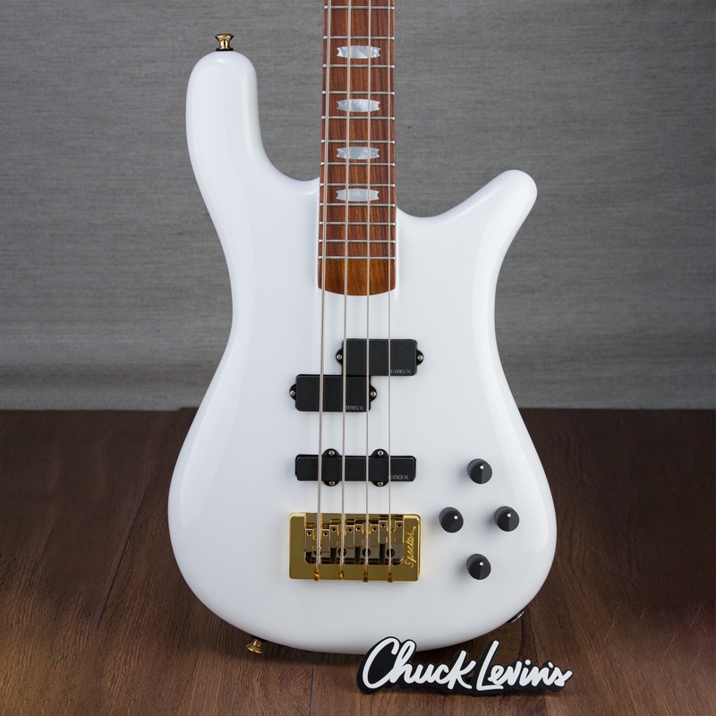spector-usa-custom-ns2-bass-guitar-white-high-gloss-1500 Spector USA Custom NS2 Bass Guitar - White High Gloss - #1500