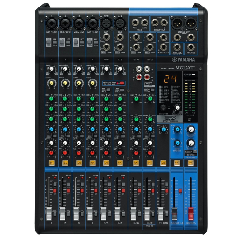 yamaha-mg-series-mg12xu-12-input-stereo-mixer Yamaha MG Series MG12XU 12-Input Stereo Mixer