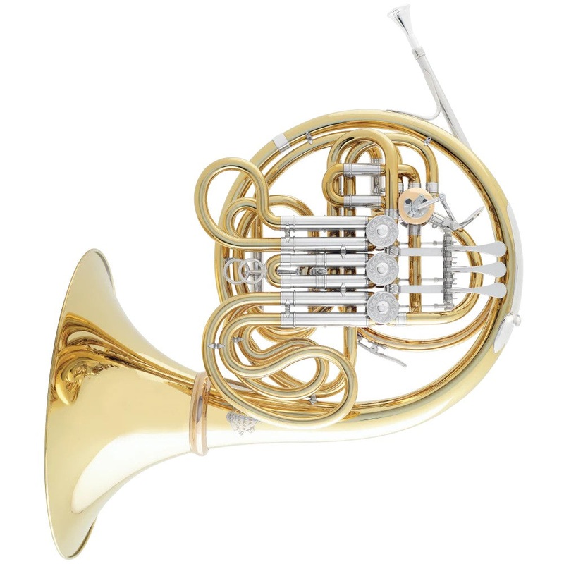 alexander-103gal-kruspe-wrap-double-horn-with-detachable-bell-lacquered Alexander 103GAL Kruspe Wrap Double Horn with Detachable Bell - Lacquered