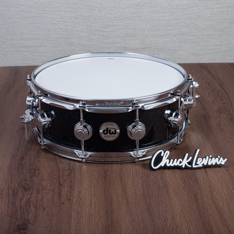 dw-5-x-14-inch-collector-s-series-333-maple-snare-drum-black-ice-with-chrome-hardware DW 5 x 14-Inch Collector's Series 333 Maple Snare Drum - Black Ice with Chrome Hardware