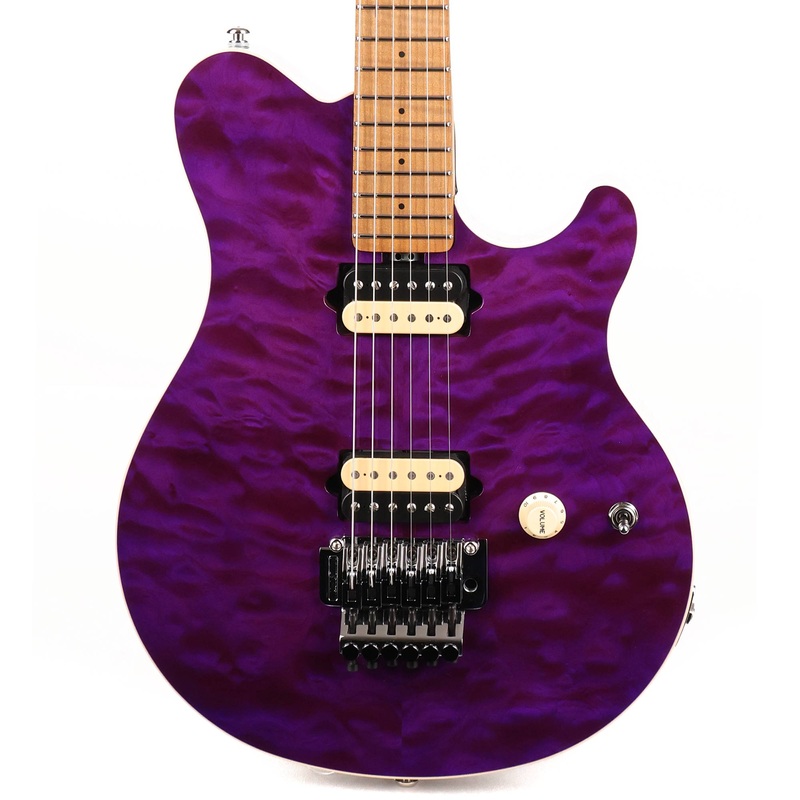 ernie-ball-music-man-axis-quilt-top-amethyst Ernie Ball Music Man Axis Quilt Top Amethyst