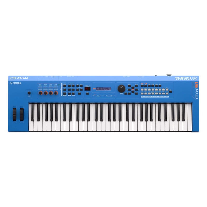 yamaha-mx61bu-61-key-synthesizer-controller-blue Yamaha MX61BU 61-Key Synthesizer Controller - Blue