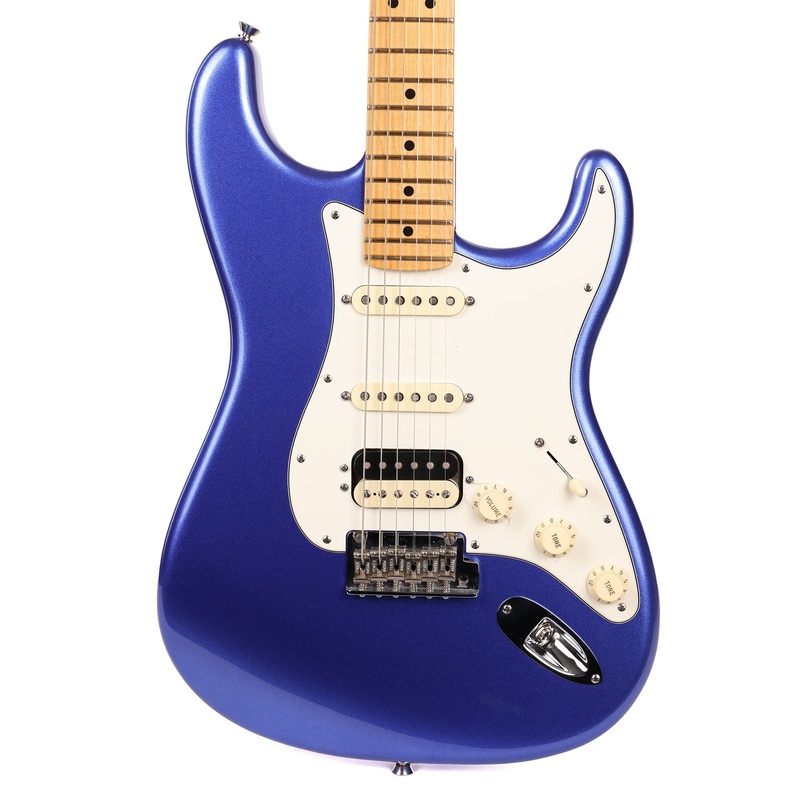 fender-american-standard-stratocaster-hss-shawbucker-ocean-blue-metallic-2015 Fender American Standard Stratocaster HSS Shawbucker Ocean Blue Metallic 2015