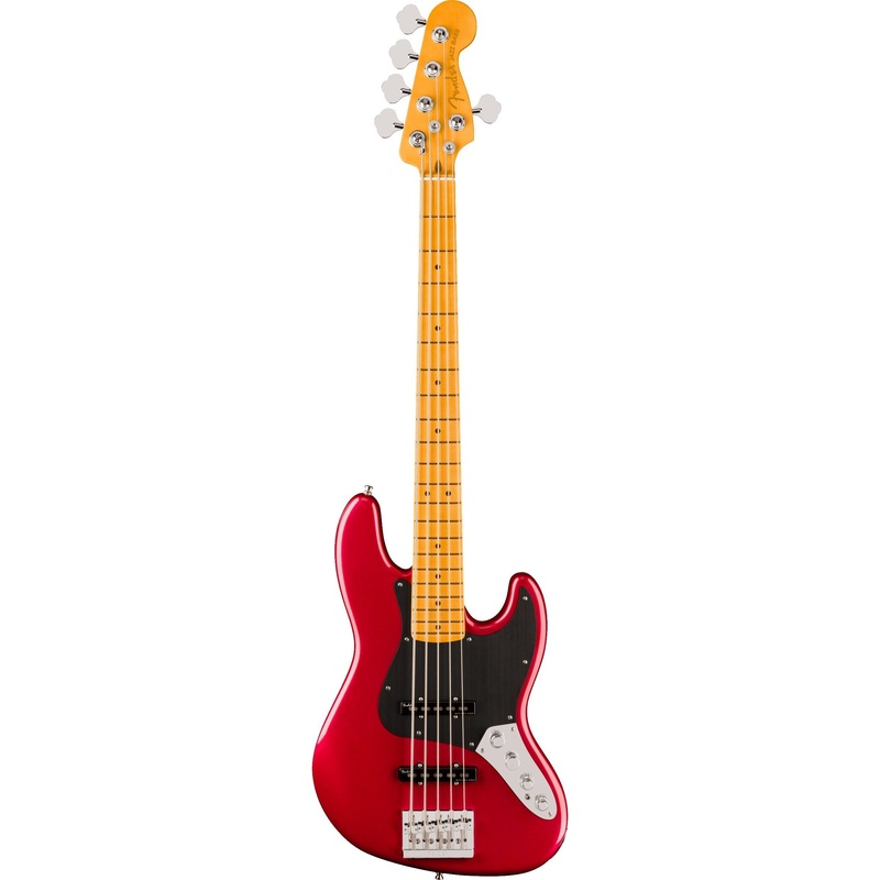 fender-american-ultra-ii-jazz-bass-v-electric-bass-guitar-maple-fingerboard-sinister-red Fender American Ultra II Jazz Bass V Electric Bass Guitar, Maple Fingerboard - Sinister Red