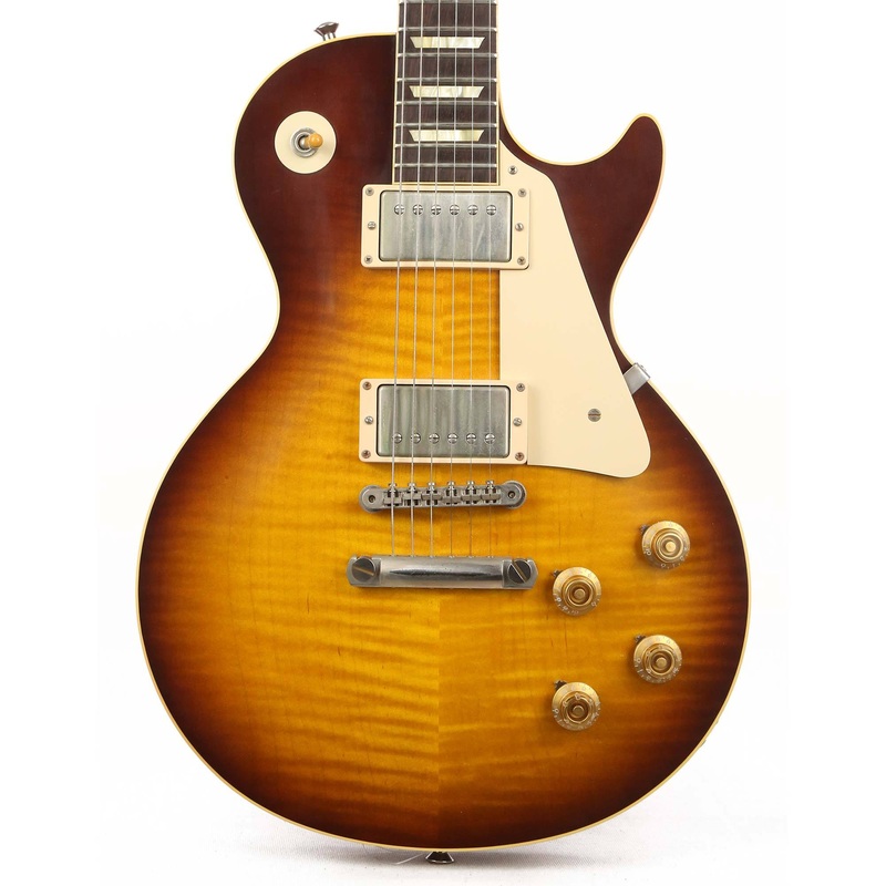 gibson-custom-shop-joe-perry-1959-les-paul-reissue-vos-faded-tobacco-burst-2013 Gibson Custom Shop Joe Perry 1959 Les Paul Reissue VOS Faded Tobacco Burst 2013