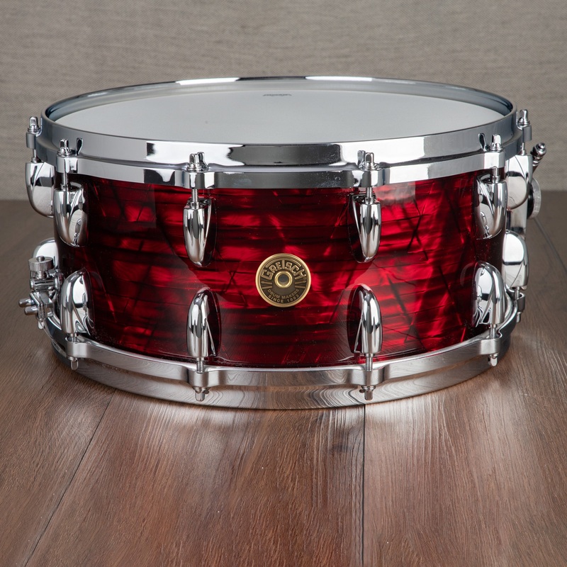 gretsch-usa-custom-14x6-5-inch-snare-drum-ruby-red-pearl Gretsch USA Custom 14x6.5-Inch Snare Drum - Ruby Red Pearl