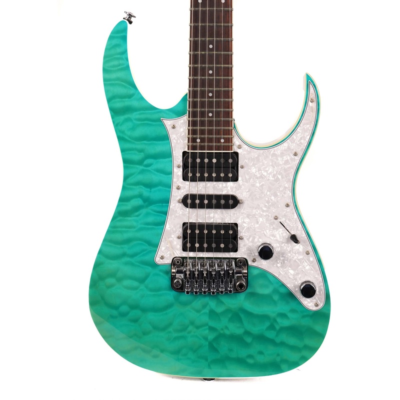 ibanez-prestige-rg2750qv-transparent-aqua-blue-2013 Ibanez Prestige RG2750QV Transparent Aqua Blue 2013