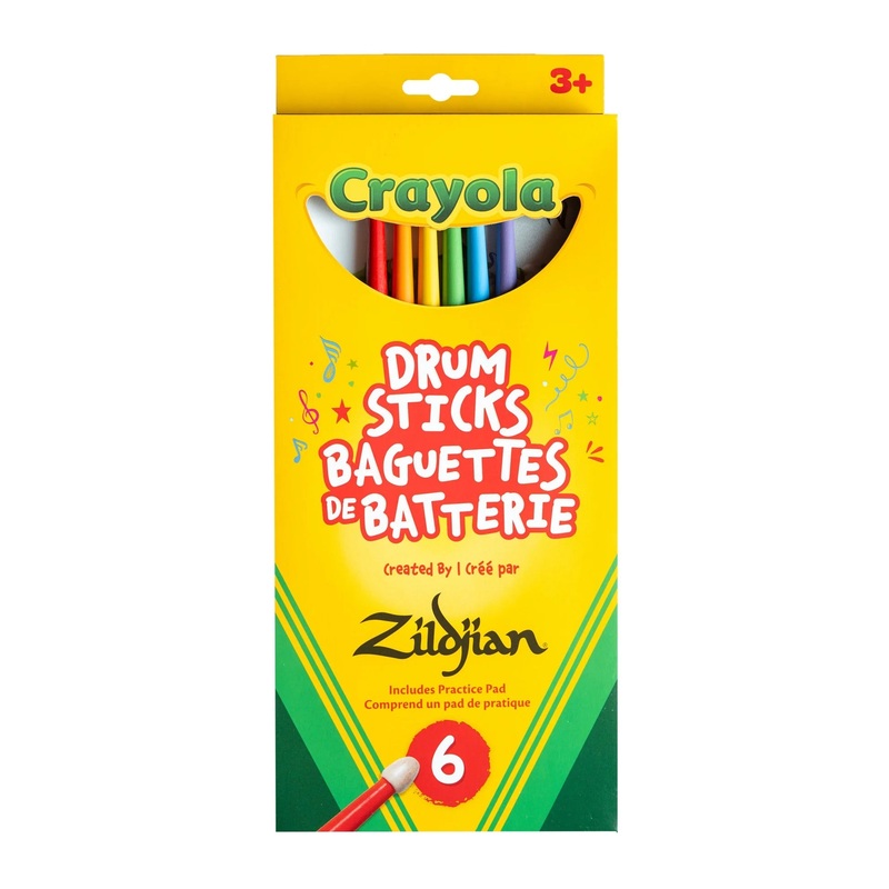 zildjian-x-crayola-pack-kids-drumsticks-set-multicolored Zildjian x Crayola Pack Kids Drumsticks Set - Multicolored