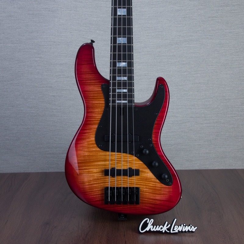 brubaker-usa-custom-artist-series-jxb-5-5-string-electric-bass-guitar-fireburst-051-23 Brubaker USA Custom Artist Series JXB-5 5-String Electric Bass Guitar - Fireburst - #051-23